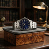 Ρολόι Ανδρικό Seiko Ασημί με Μπλε Καντράν SUR399P1