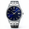 Ρολόι Ανδρικό Seiko Ασημί με Μπλε Καντράν SUR399P1
