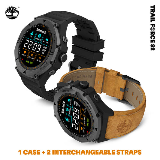 Ρολόι Smartwatch Ανδρικό Timberland με Δερμάτινο Λουράκι & Extra Λουράκι TDIGB00898x0
