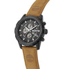 Ρολόι Ανδρικό Timberland Chronograph Μαύρο με Καφέ Δερμάτινο Λουράκι TDWGC0109101