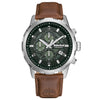 Ρολόι Ανδρικό Timberland Chronograph Ασημί με Πράσινο Καντράν TDWGC0109102