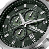 Ρολόι Ανδρικό Timberland Chronograph Ασημί με Πράσινο Καντράν TDWGC0109102