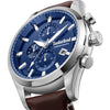 Ρολόι Ανδρικό Timberland Chronograph Ασημί με Μπλε Καντράν TDWGC0109302