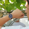 Ρολόι Ανδρικό Timberland Chronograph Ασημί με Μπλε Καντράν TDWGC0109302