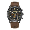Ρολόι TIMBERLAND Northbridge Dual Time Brown Leather Strap