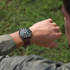 Ρολόι TIMBERLAND Henniker II Dual Time Brown Leather Strap TDWGF0095002