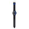 Tikkers Boys Black Silicone Strap Time Teacher Ρολόι TK0116