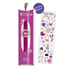 Tikkers Girls Pink PU Strap Pink Glitter Dial Ρολόι TK0130