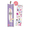 Tikkers Girls Light Pink PU Strap Fairy καντράν &amp; Star Charm Watch TK0189