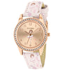 Tikkers Pink Strap Rose Gold Stone Set Ballet Dancer Watch TK0204