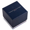 Ανδρικό Tommy Hilfiger Chronograph μπλε ρολόι με καφέ δερμάτινο λουράκι