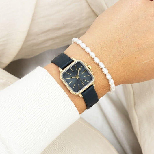 OOZOO Τimepieces Green Leather Strap C11614