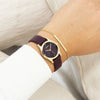 OOZOO Timepieces Gold case with Bordeaux Leather Strap C11627