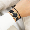 OOZOO Timepieces Ladies Black Leather Strap C11629