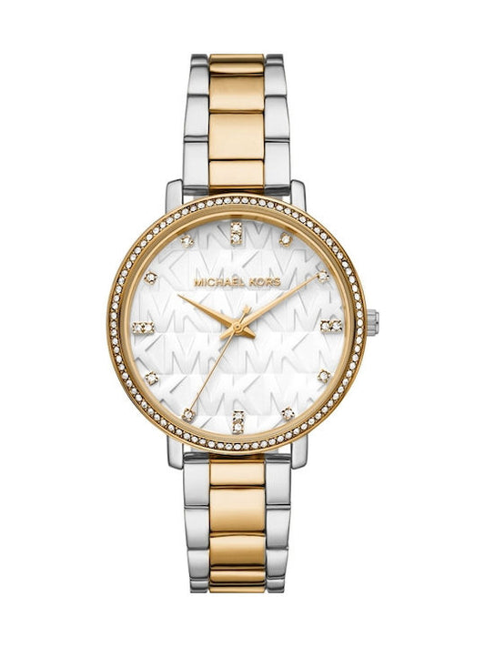 Michael Kors Watch Γυναικείο Ρολόι 38mm Μπαταρίας με Ασημί Μεταλλικό Μπρασελέ MK4918