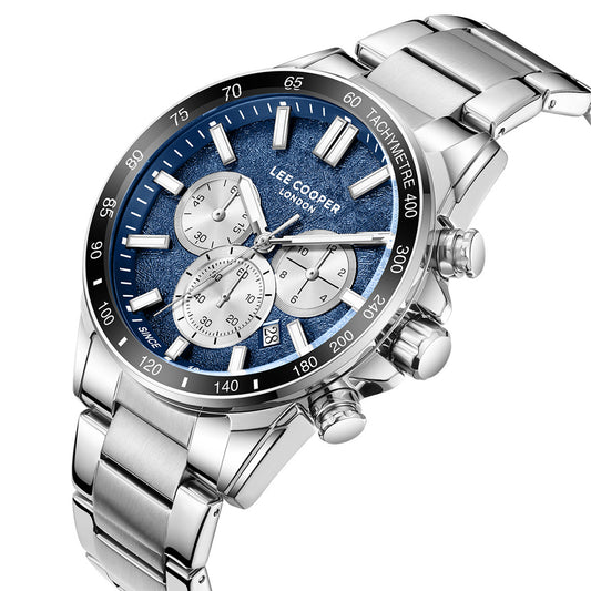 Lee Cooper Chronograph Silver Stainless Steel Bracelet