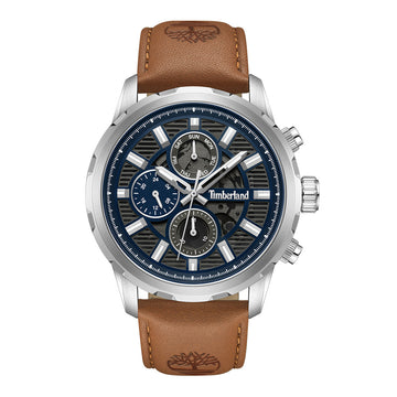 Ρολόι Ανδρικό TIMBERLAND Hampton Harbor Brown Leather Strap TDWGF005610