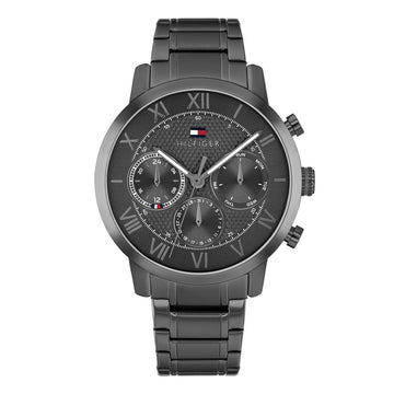 TOMMY HILFIGER Oxford Multifunction Black Steel Bracelet 1710730