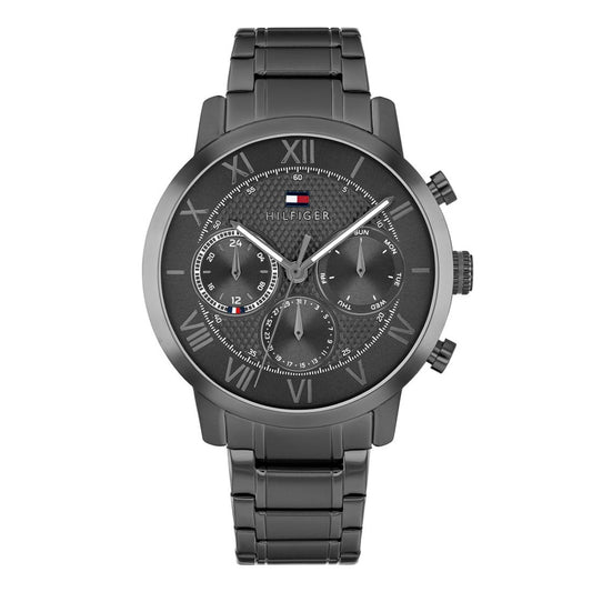 TOMMY HILFIGER Oxford Multifunction Black Steel Bracelet 1710730